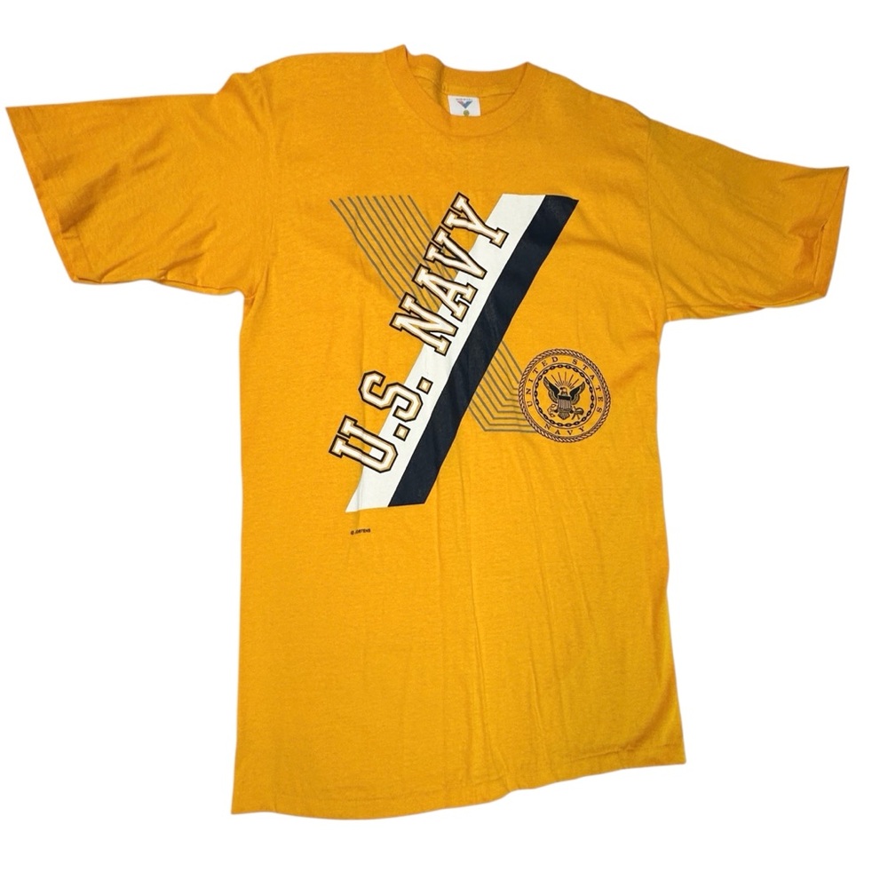 Vintage 80s 90s Jostens U.S. Navy Single Stitch Mens T-Shirt Tee Large